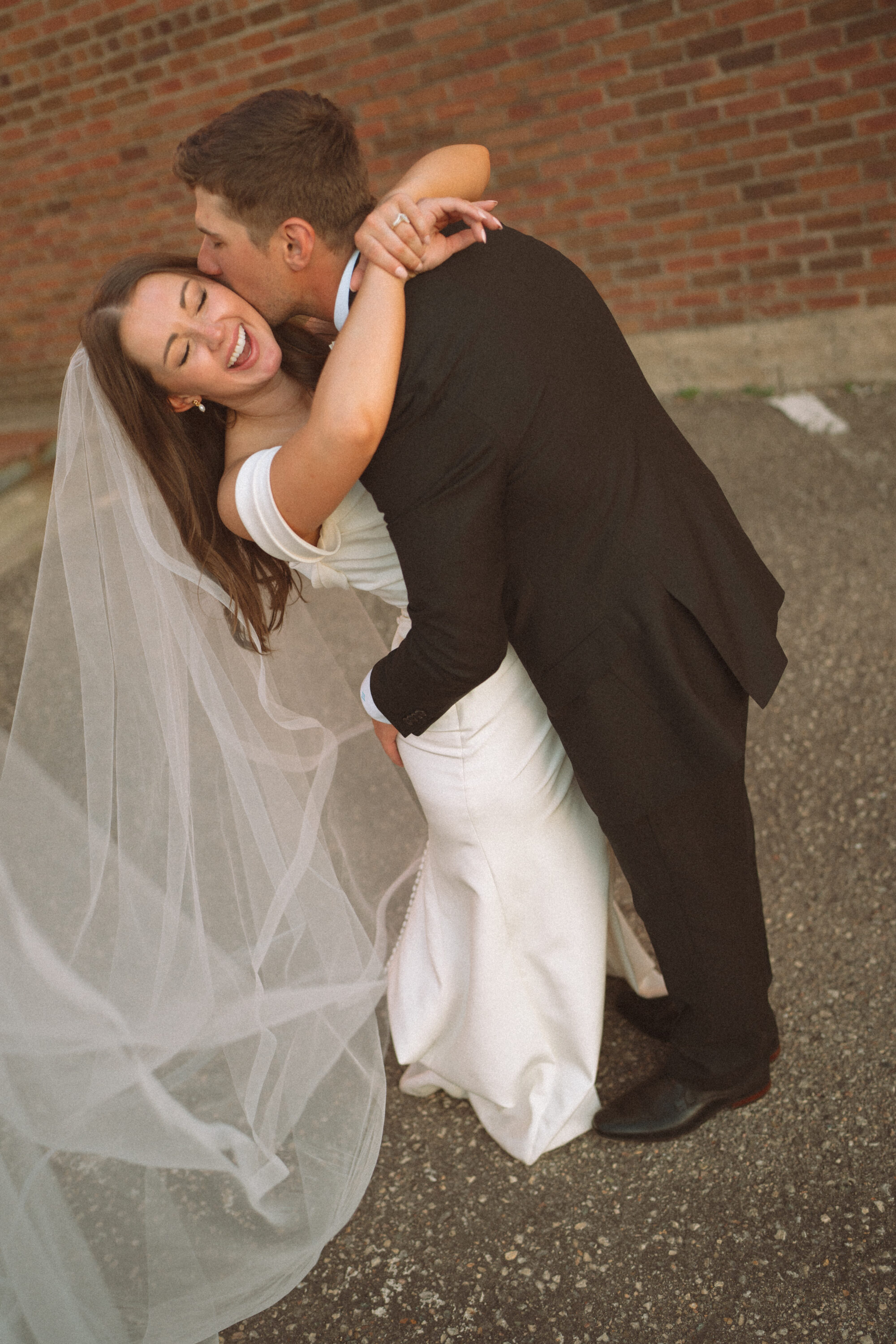 Couple portrait at the 3 Ten Event Venue in Faribault, MN.